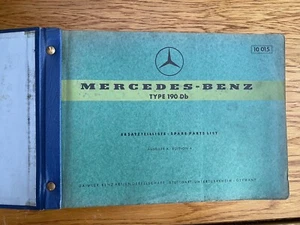 Mercedes Dealership Parts Catalog 1959 190D 10 008 / 190Db 10 015 Body & Engine - Picture 1 of 8