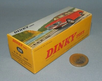 Dinky Toys France Originale 1/43 réf 534 : BMW 1500 Berline (Vert tilleul) - Photo 1/4