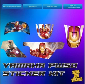pw50 decals graphics yamaha pw 50 personal peewee laminated motocross set 2 - Picture 1 of 1