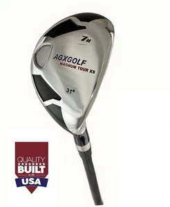 AGXGOLF LADIES RIGHT HAND #7 HYBRID IRON w/LADY FLEX GRAPHITE/STEEL SHAFT+COVER - Picture 1 of 2