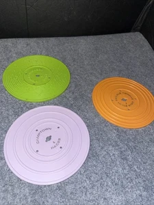 3 Ersatz Schallplatten Discs 2-seitig Fisher Price Spieluhr Plattenspieler.. - Bild 1 von 4
