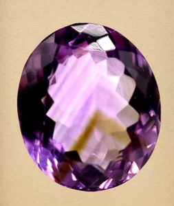 Lustrous 11 x 10 mm Oval Cut Amethyst 5.61 Ct Eye Clean Natural Loose Gemstone - Picture 1 of 10