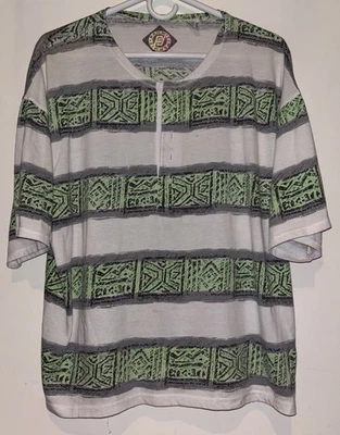 Vintage Permit Surfing Shirt Adult Size L Tribal Native Pattern - Image 1 of 3