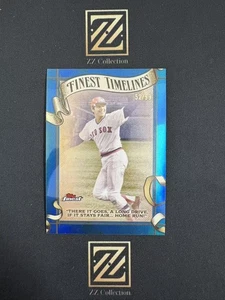 2025 Topps Finest Baseball Carlton Fisk /99 Finest Timelines Blue Refractor -LYQ - Picture 1 of 7