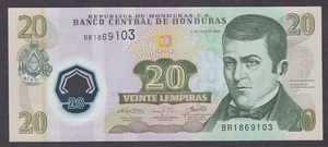 [UNC Polymer] 2008 Honduras 20 Lempiras P-95 [A09-1] - Picture 1 of 2