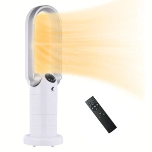 1500W Space Heater and Bladeless Fan for Bedroom, Ceramic Heater with Thermos... - Picture 1 of 8