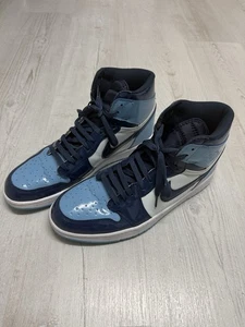 Air Jordan 1 Retro High OG "Denim" Blau Größe 46 Sneaker - Bild 1 von 5