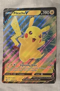 Pokémon Pikachu v TCG Oversized Promos SWSH198 Holo Jumbo Card - Picture 1 of 2