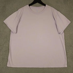 Lululemon Shirt Damen 14 Lila All Yours Baumwolle Rundhals Kurzarm T-Shirt - Bild 1 von 11