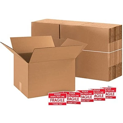 Aviditi 201812 Single-Wall Corrugated Box, 20" x 18" x 12" Pack of 10 Kraft 200# - Image 1 of 4
