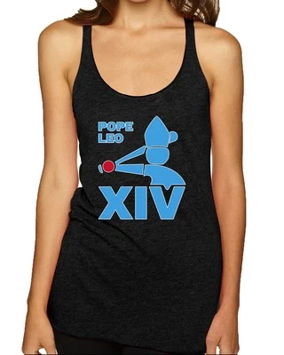 Camiseta sin mangas Chicago Pope Leo X1V divertida clásica retro de béisbol triple mezcla espalda deportiva Foto 1 de 2