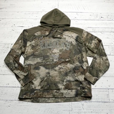 Cabela's Sudadera con Capucha Para Hombres XL Camuflaje Cordón Forrado de Vellón Pullover Caza Foto 1 de 4