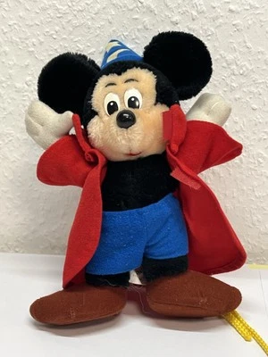 Retro Disney Mickey Mouse Plüschtier Stofftier Zauberer 28cm - Bild 1 von 2