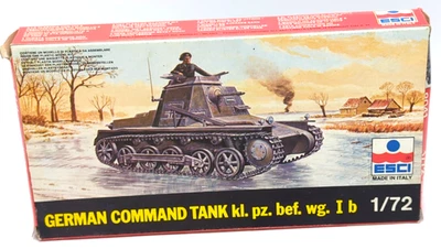 ESCI # 8041 German Command Tank 1/72 scale Model Kit  Opened / Unstarted - Image 1 of 4