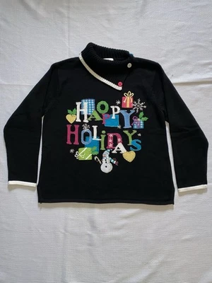 Quacker Factory, Women’s Christmas Sweater, Knit, Collar, Size XL. - Image 1 of 4