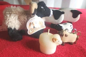 Sheep,Farmyard Animals, Wooden Ornaments,Sheep Suitcase Lock & Keys,Candle,Salt - Picture 1 of 13