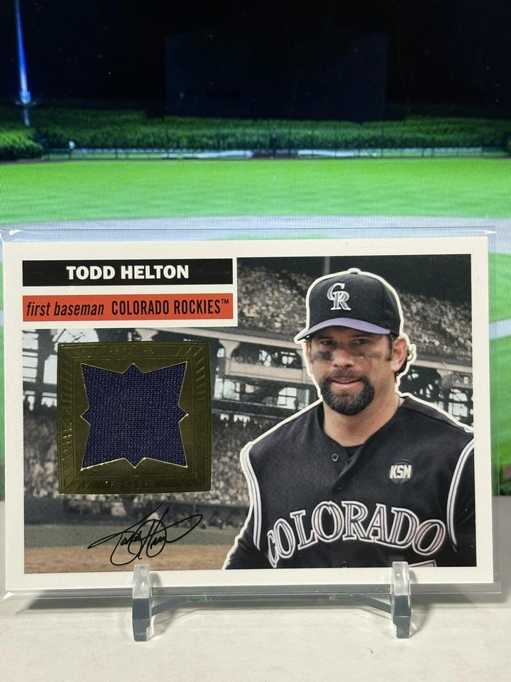 2012 Topps Archives Relics #56R-THE Todd Helton Colorado Rockies SP JA - Image 1 of 2
