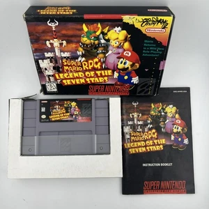 SNES Super Mario RPG, La Leggenda delle Sette Stelle (Super Nintendo 1996) CIB TESTATO - Foto 1 di 22