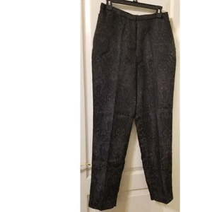 Valerie by Valerie Stevens elegante Freizeit Karriere Hose, schwarz Paisley, Größe 12 - Bild 1 von 7