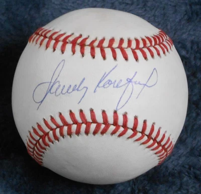 Sandy Koufax Signed NL Baseball PSA Authenticated & Autograph Graded Gem Mint 10 - Image 1 of 3