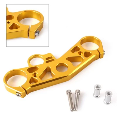 Triple Tree Front End Upper Top Clamp Gold for Yamaha YZF R6 2008-2016 2009 2010 - Image 1 of 4