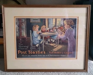 Post Toasties: Original Plakat (gerahmt) 1912 Original - Bild 1 von 4