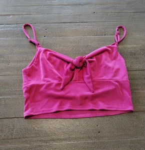 Altar’d State Spaghetti Adjustable Step Crop Tank Damen Gr. M rosa süße Schleife - Bild 1 von 9