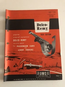 Vintage Delco Remy 1958 Service Parts Catalog for Passanger Cars & Trucks. - Bild 1 von 7