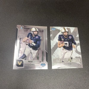 Diego Pavia 2025 Bowman Chrome University Bowman 1st & College Rule Playbook! - Picture 1 of 2