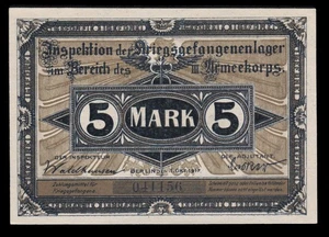 i-010400 Germany 5 Mark 1917. Havelberg Lager UNC - Picture 1 of 2