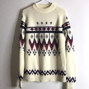 maglione pullover maglia cavo gimbels vintage 100% acrilico taglia XL accogliente morbido - Foto 1 di 12