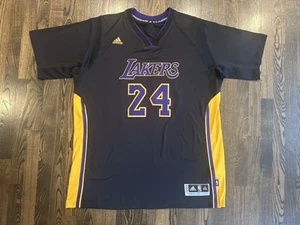 Adidas KOBE BRYANT #24 Los Angeles Lakers Hollywood Nights Sleeve Jersey 3XL - Picture 1 of 7