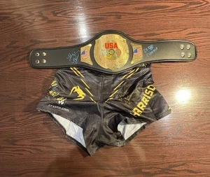 MMA, Olympic Champ, Kayla Harrison, Signed Belt & Shorts, PSA Authentication - Picture 1 of 13