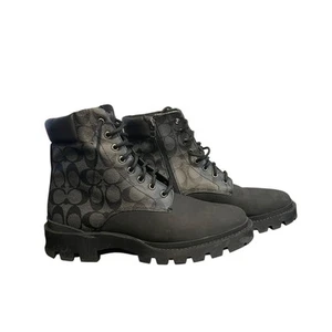 Stivali Coach Signature Citysole da uomo taglia 11D scarpe in pelle scamosciata tela G5529 - Foto 1 di 11