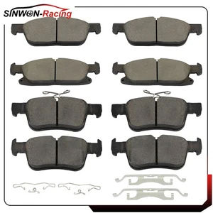 Pastillas de freno delanteras y traseras de cerámica para camioneta Lincoln MKX 2016-2018 Nautilus 19-23 - Imagen 1 de 16
