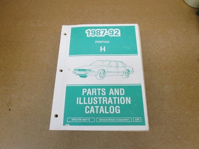 Pontiac Bonneville 1987-1992 ilustrado catálogo de piezas manual libro 1991 1990 Foto 1 de 4