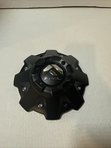 Fuel Matte Black, Chrome Rivets Center Cap SCREWS INCLUDED 1001-63-B - Picture 1 of 5