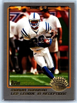 2001 Topps - Marvin Harrison #289 Season Highlights - Image 1 of 2