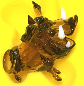 Swarovski Disney Der König der Löwen Pumbaa Figur Kristall Sammlerstück Hakuna Matata - Bild 1 von 14