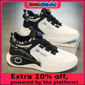 Herren Sneaker mit drehbarer Schnalle bequeme rutschfeste Schnürschuhe robuste Schuhe für Herren - Bild 1 von 27