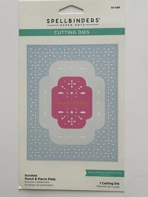 Spellbinders SCROLLED PUNCH & PIERCE PLATE- Die-  BRAND NEW - Image 1 of 4