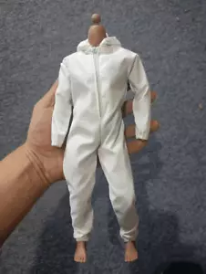 1/6 Male Soldier Clothes White Hooded Jumpsuit Model for 12'' HT Action Figure - Picture 1 of 1