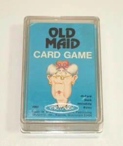 Vintage Whitman No. 4902 OLD MAID Card Game w/ Plastic Box * Missing Matches - Picture 1 of 3