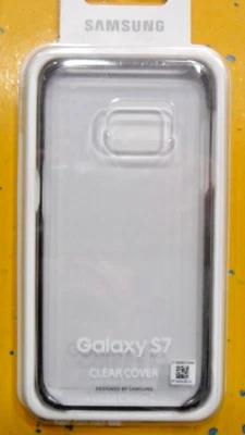 CLEAR COVER CUSTODIA ORIGINALE SAMSUNG per GALAXY S7 TRASPARENTE NUOVA - Immagine 1 di 2