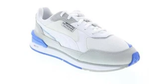 Puma Mens Mercedes Mapf1 Low Racer White Motorsport Inspired Sneakers 8 & 8.5 - Picture 1 of 12