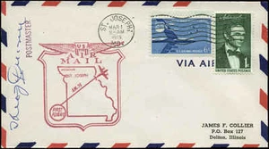 CAM 73S51 St. Joseph, MO to Omaha, NE 3/1/59 Frontier Airlines - Picture 1 of 2
