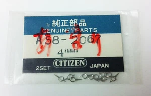 CITIZEN A58-2067 SILVER TONE HOUR HANDS 9 PCS 4MM ORIGINAL GENUINE NOS - Bild 1 von 3