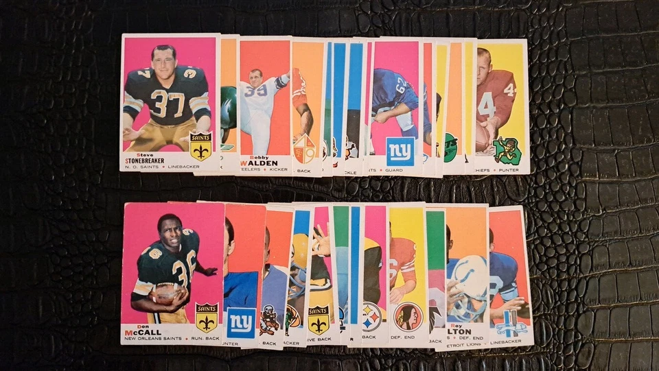RAW 1969 Topps Football Set Builder Cards Rookies Veterans Common 1-263 Vintage - Image 1 of 1
