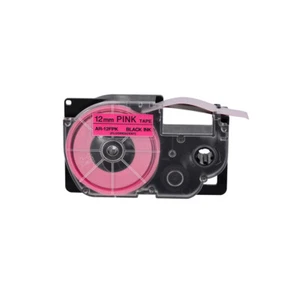 1PK Fluorescent Pink Tape Cartridge XR-12FPK for Casio KL-60 EZ Label 12mm - Picture 1 of 10