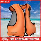 PVC Jacket Safe Inflatable Buoyancy Vest Outdoor Accessories (Orange)